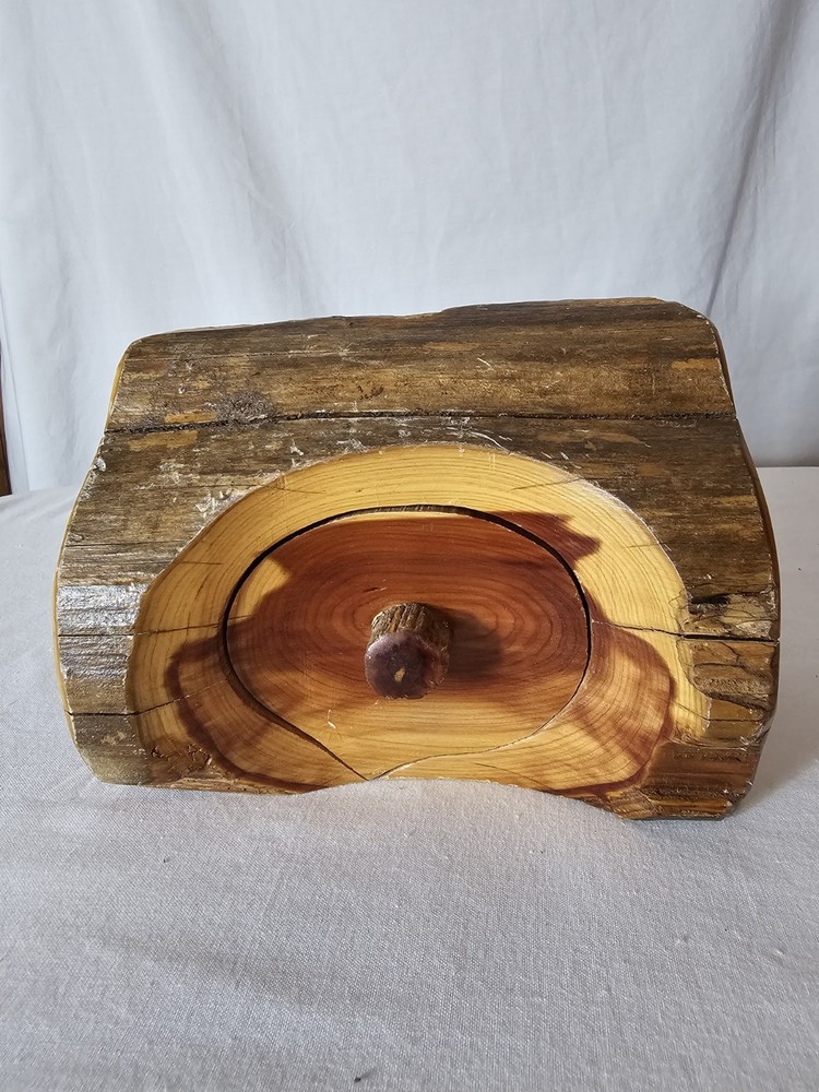 Handcrafted Cedar Wood Trinket Box for Jewelry & Keepsakes