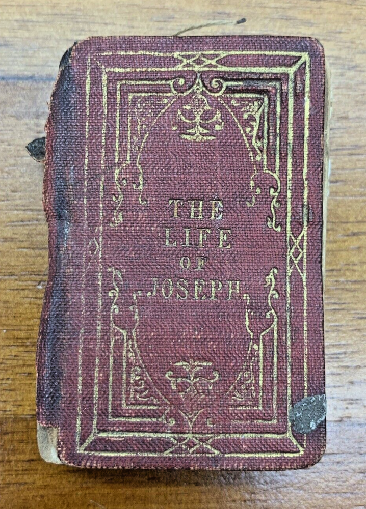 Rare Antique 1845 The Life of Joseph by Rev. J.F. England Mini Book G.E. Petter