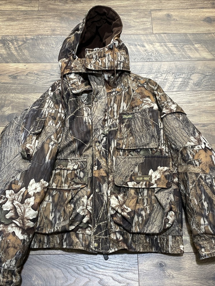Gamehide Men's Sz Large Camo Puffer Coat and Liner 2-1 Hunting Jacket Outdoors