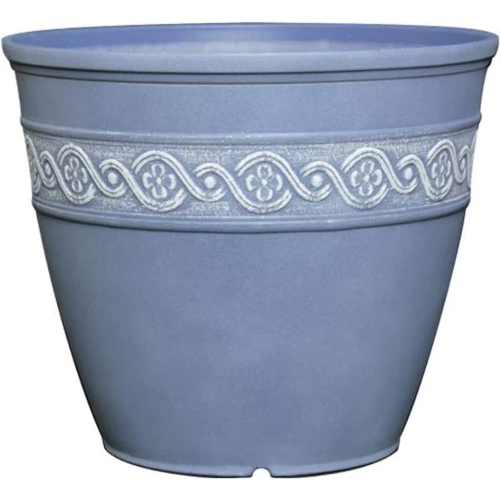 Corinthian Resin Flower Pot Planter, Bronze, 8