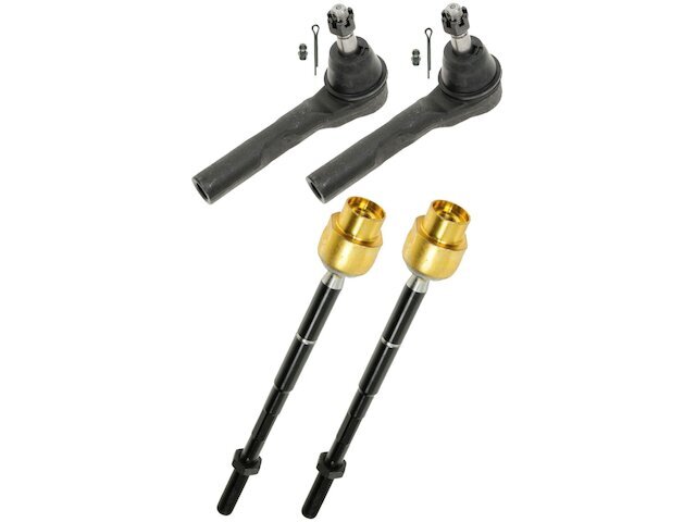 Front TRQ 4 Piece Tie Rod Set Tie Rod End Set fits Saturn Aura 2007-2009 31ZQMW