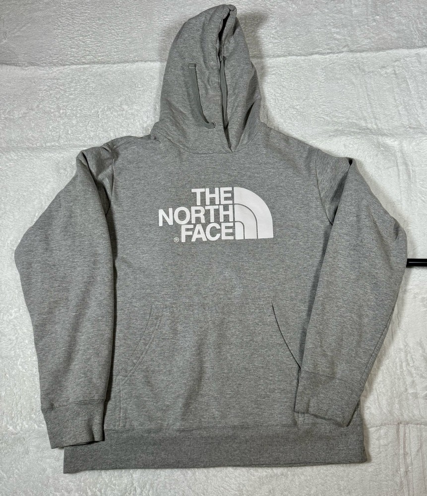 The North Face Men's Light Gray Pullover Hoodie Size Large L