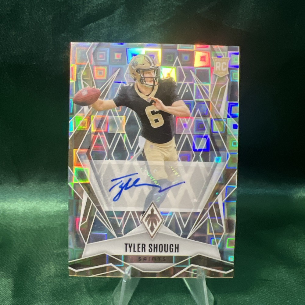 2025 Panini Phoenix - Tyler Shough #169 Silver Pandora Auto (AU, RC) Saints