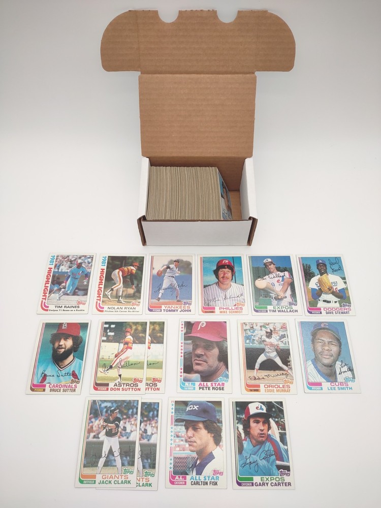 1982 TOPPS Baseball 200+ Card Partial Set Lot LEE SMITH RC VG-EX Some Duplicates