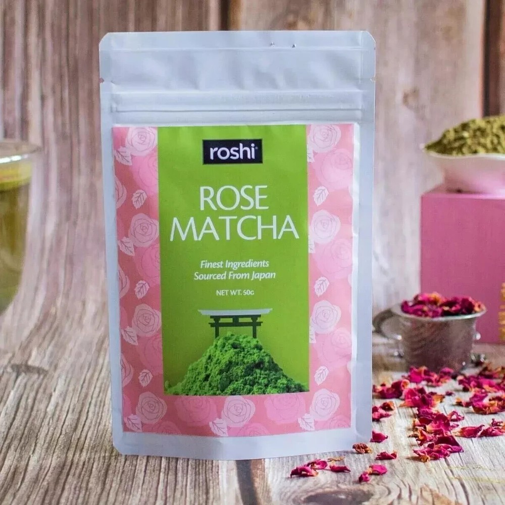 Roshi Rose Matcha Green Tea 50g with Free Worldwide Shipping
