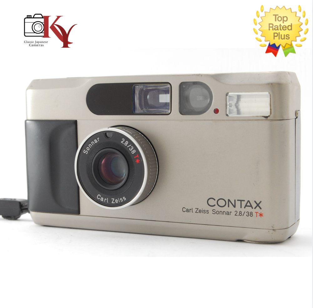 ⏯️Tested [NEAR MINT] Contax T2 Titan Silver 35mm Point & Shoot Film Camera JAPAN