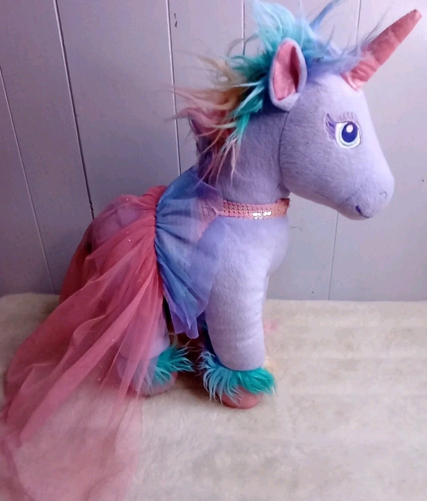 Build a Bear Enchanted Rainbow Unicorn Plush from Fairy Friends Collection  