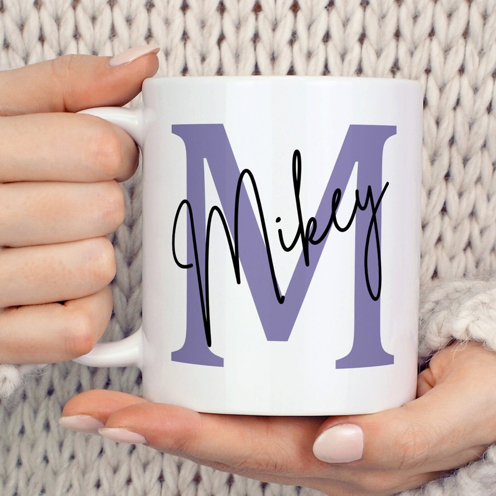 Custom Name Mug Personalised Name Coffee Mug Initial And Name Mug Name Mug
