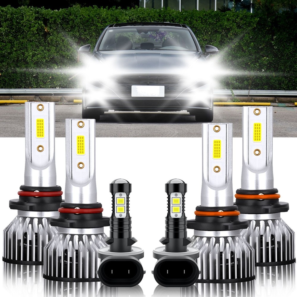6x LED High Low Beam Fog Light Bulbs Kit for 1995-1996 Hyundai Sonata