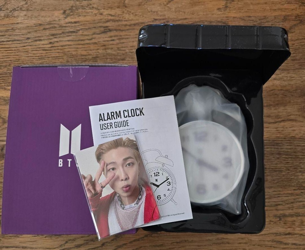BTS MERCH BOX #9 Alarm Clock  Army Official Membership Clock & Photo Card set