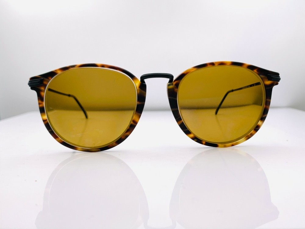 Vintage Rodenstock 834 Brown Black Oval Italy Sunglasses FRAMES ONLY