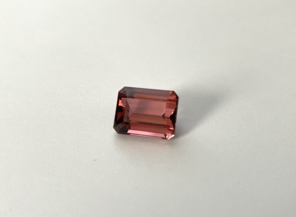9.6ct Pink Tourmaline Emerald Cut 13.5X10.5MM Loose Gemstone