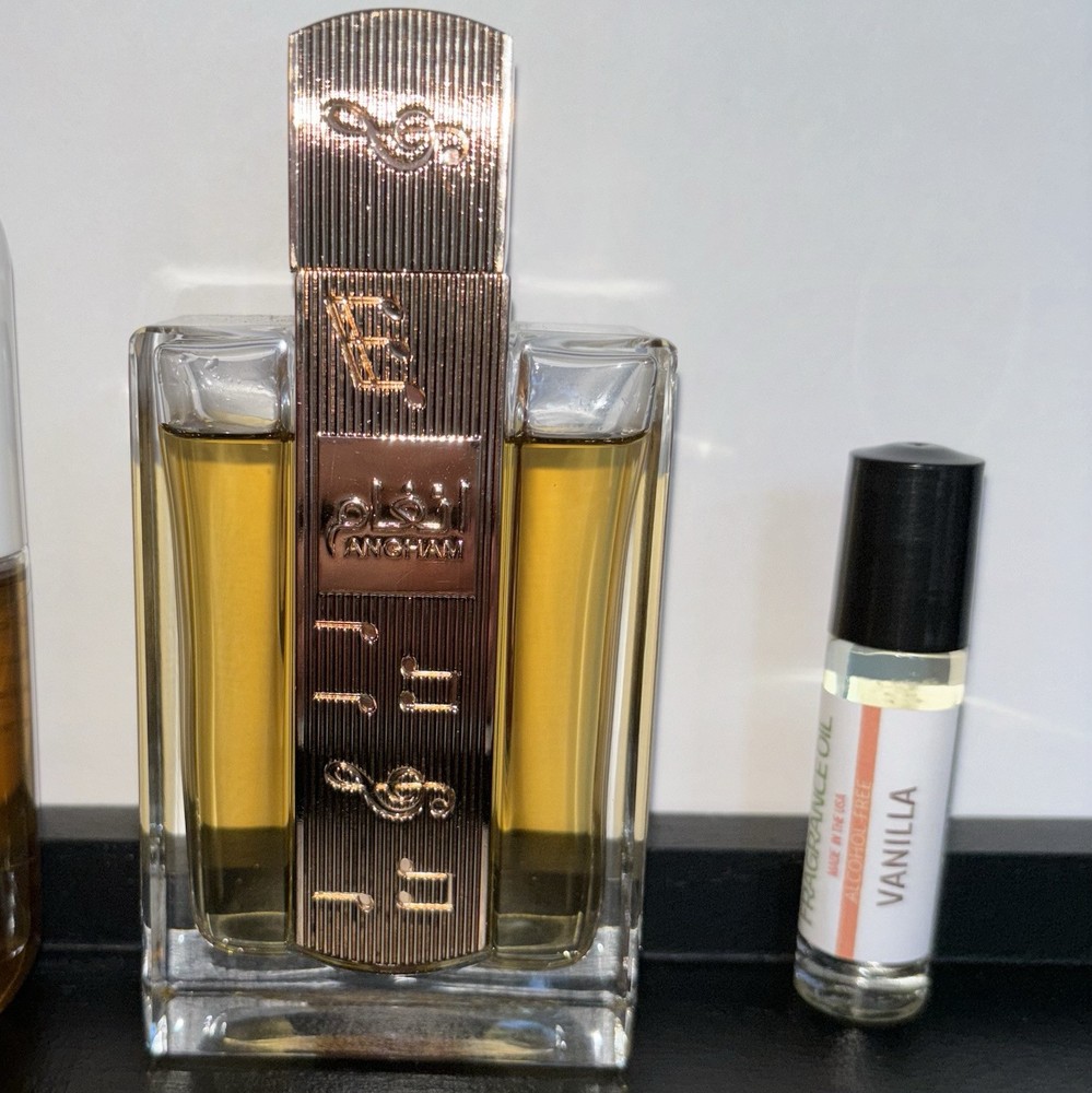 Angham by Lattafa Eau De Parfum Spray for Women 3.4oz + Free Perfume Oil Bundle