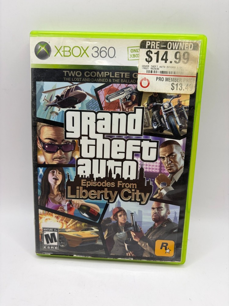 Grand Theft Auto: Episodes From Liberty City (Microsoft Xbox 360, 2009)