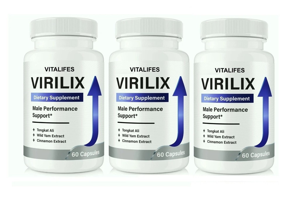 Virilix ed Pills Advanced Male Strong Formula for Performance & Energy 180ct