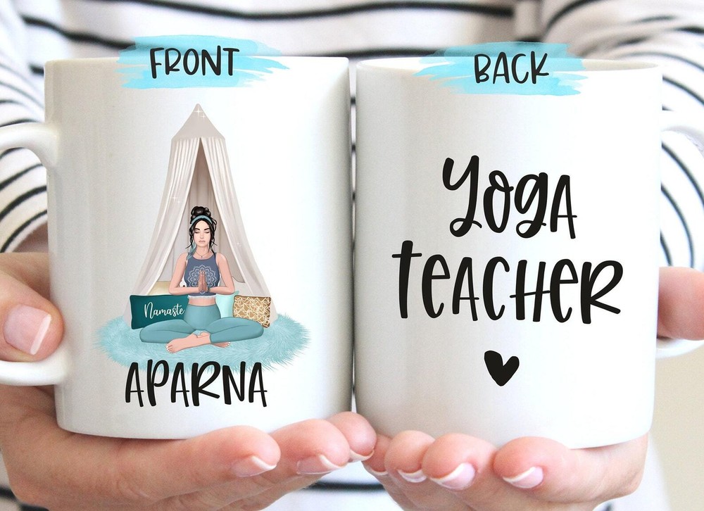 Yoga Teacher Mug Custom Yoga Teacher Gift Yoga Teacher Christmas Gift Idea Yoga