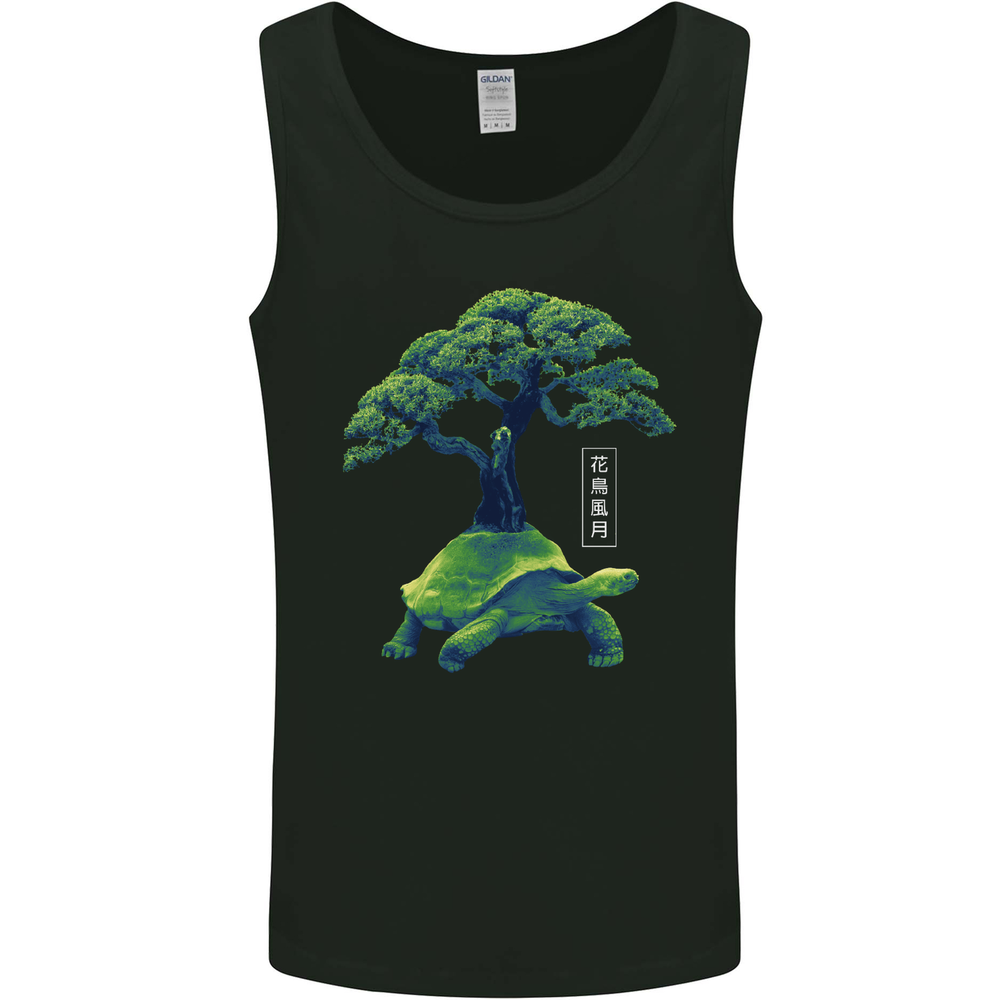 Abstract Tortoise Tree Mens Vest Tank Top