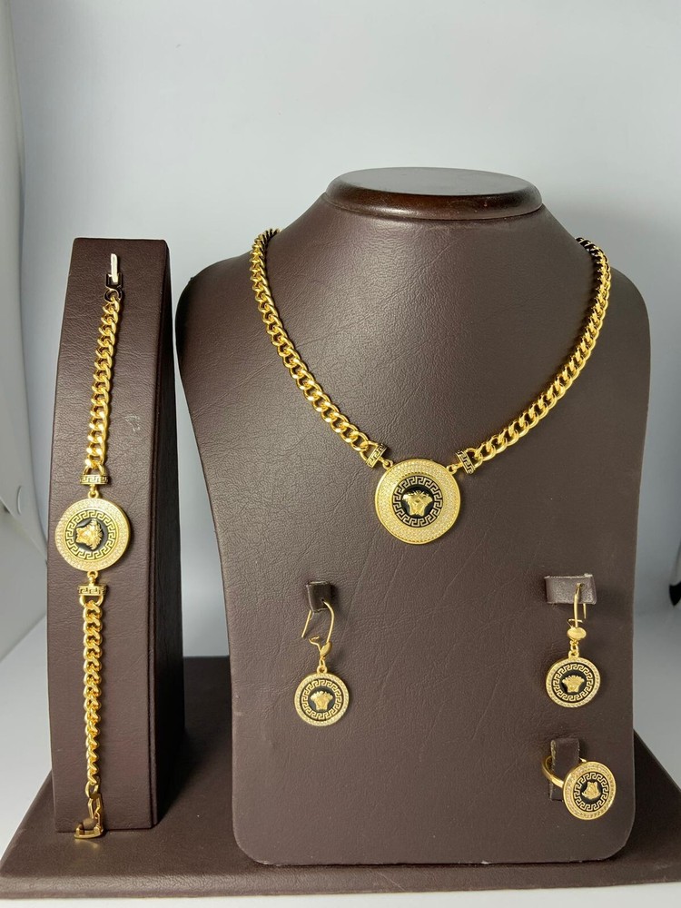 Jewelry Wedding Gift Russian Gold Versac Necklace Women Fashion Trend Multi-Tone