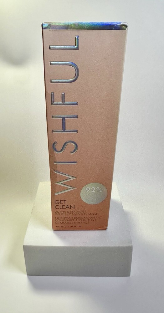Huda Wishful ~ GET CLEAN AHA & Sea Moss Cleanser | F/S 5.07oz + NIB