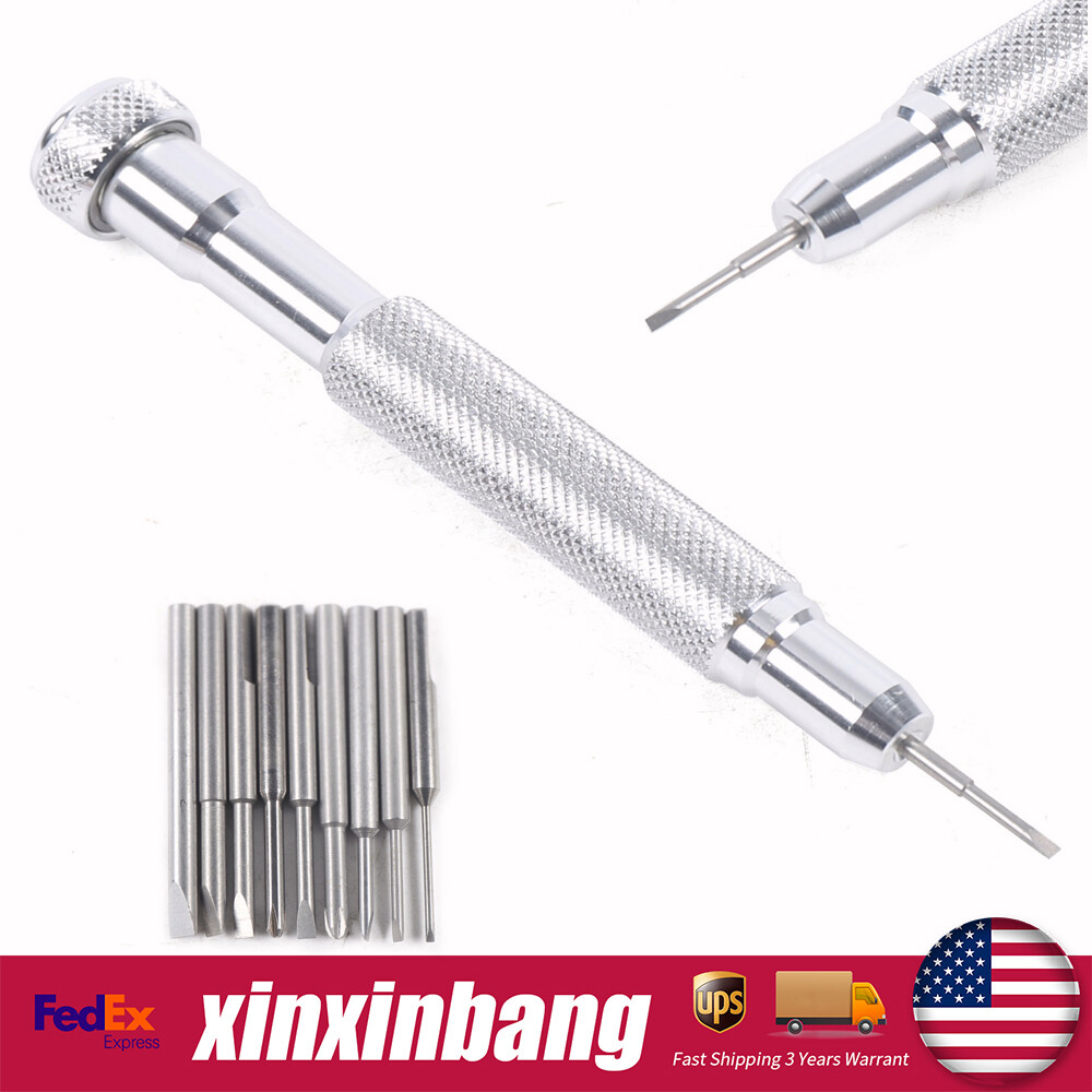 Micro Precision Watch Repair Screwdriver Set with 10 Assorted Blades