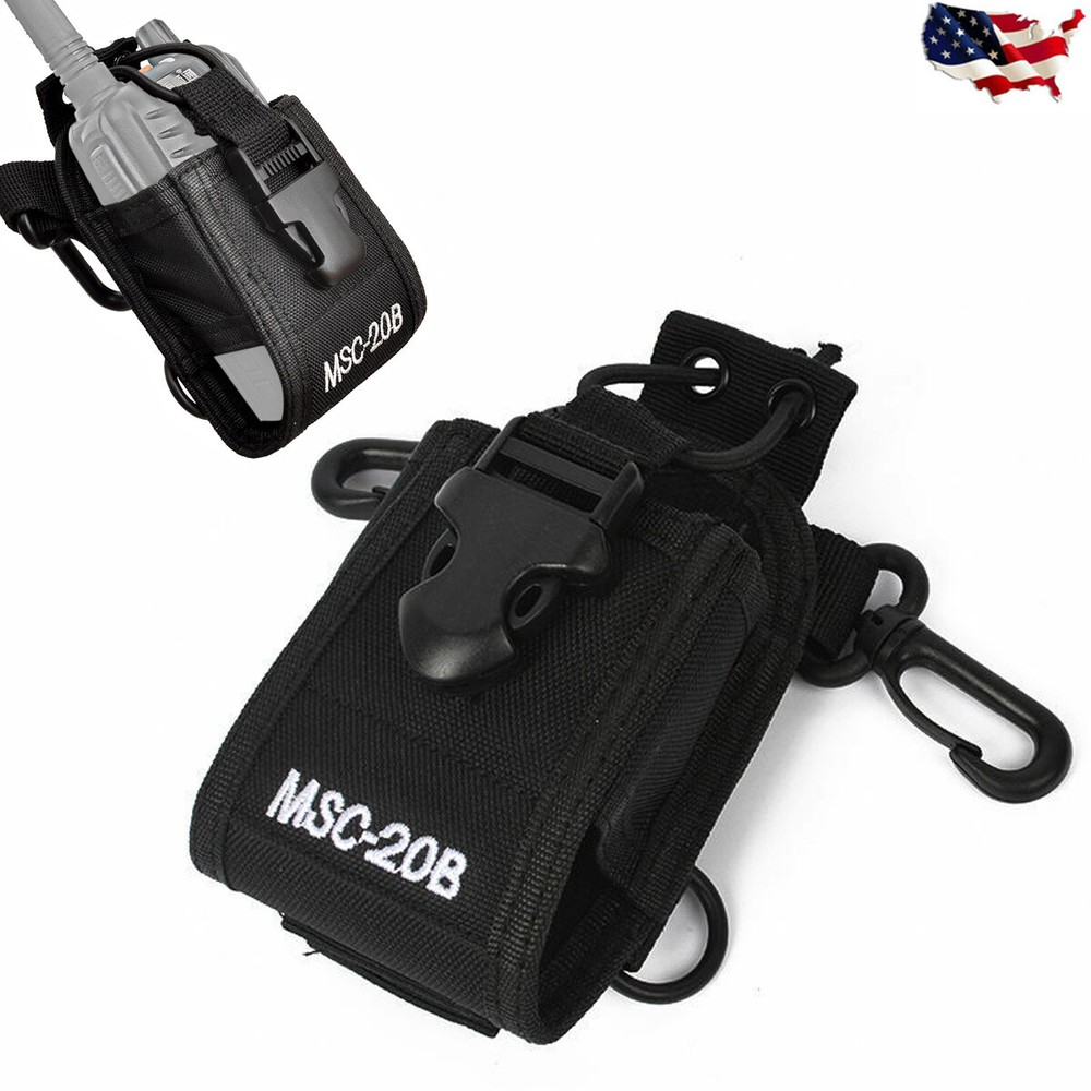Walkie Talkie Radio Case Pouch Holster Belt For Kenwood Midland Baofeng