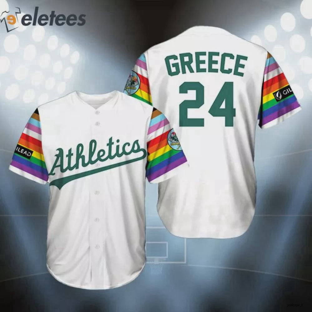 BEST GIFT! Athletics Pride 3D Jersey Giveaway 2024 Size S-5XL White S5XL