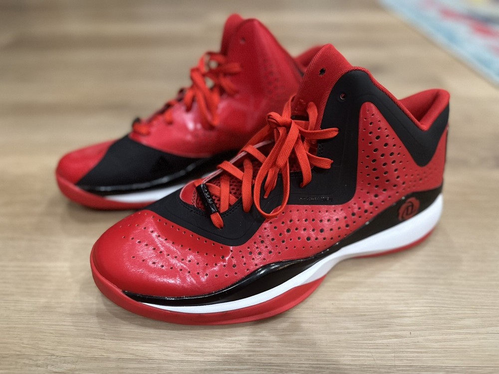 RARE Red/Black Adidas D Rose 773 III Basketball Shoes C75722 Men's Size 13