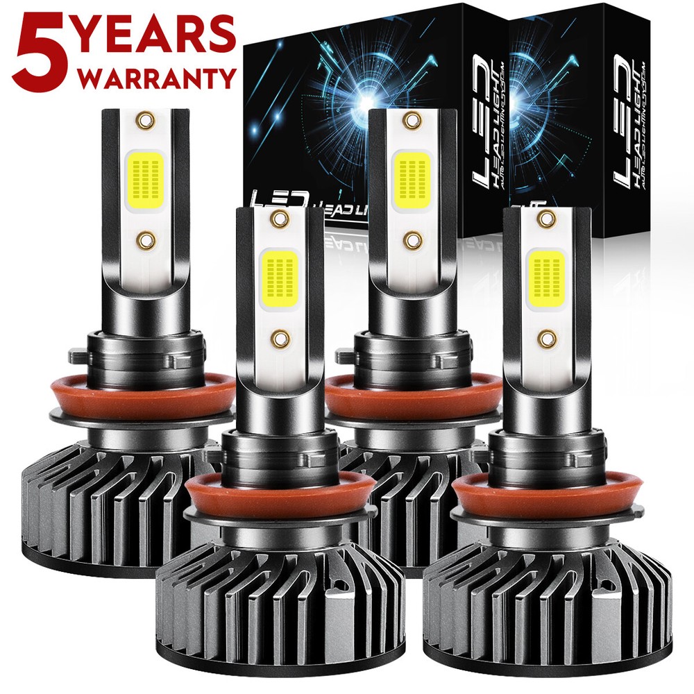 For Nissan Sentra 2013-2015 H9/H11 LED Headlights Bulbs High Low Beam White F2QC