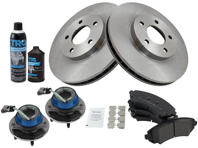 Front Brake Pad and Rotor and Wheel Hub Kit fits Venture 2002-2004 AWD 31ZJGZ