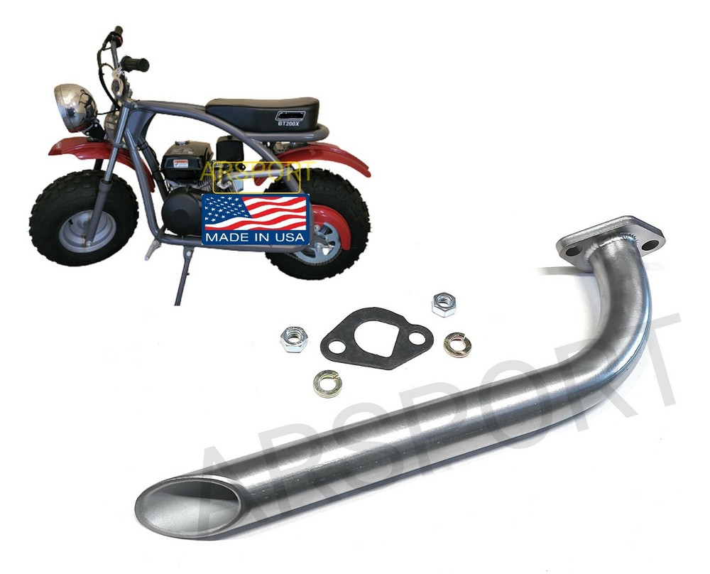 Exhaust Header for: Coleman BT200X 196cc/6.5HP Gas mini bike.