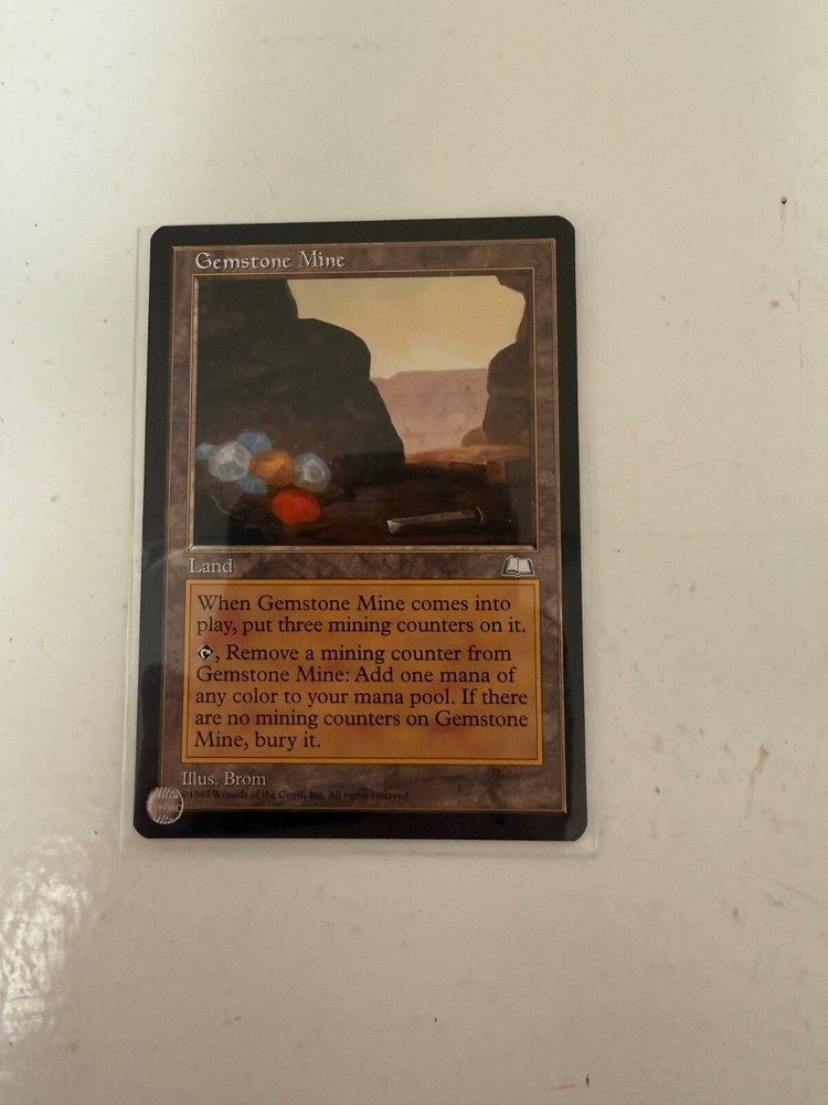 MTG Magic the Gathering: Gemstone Mine, Weatherlight, NM/Mint
