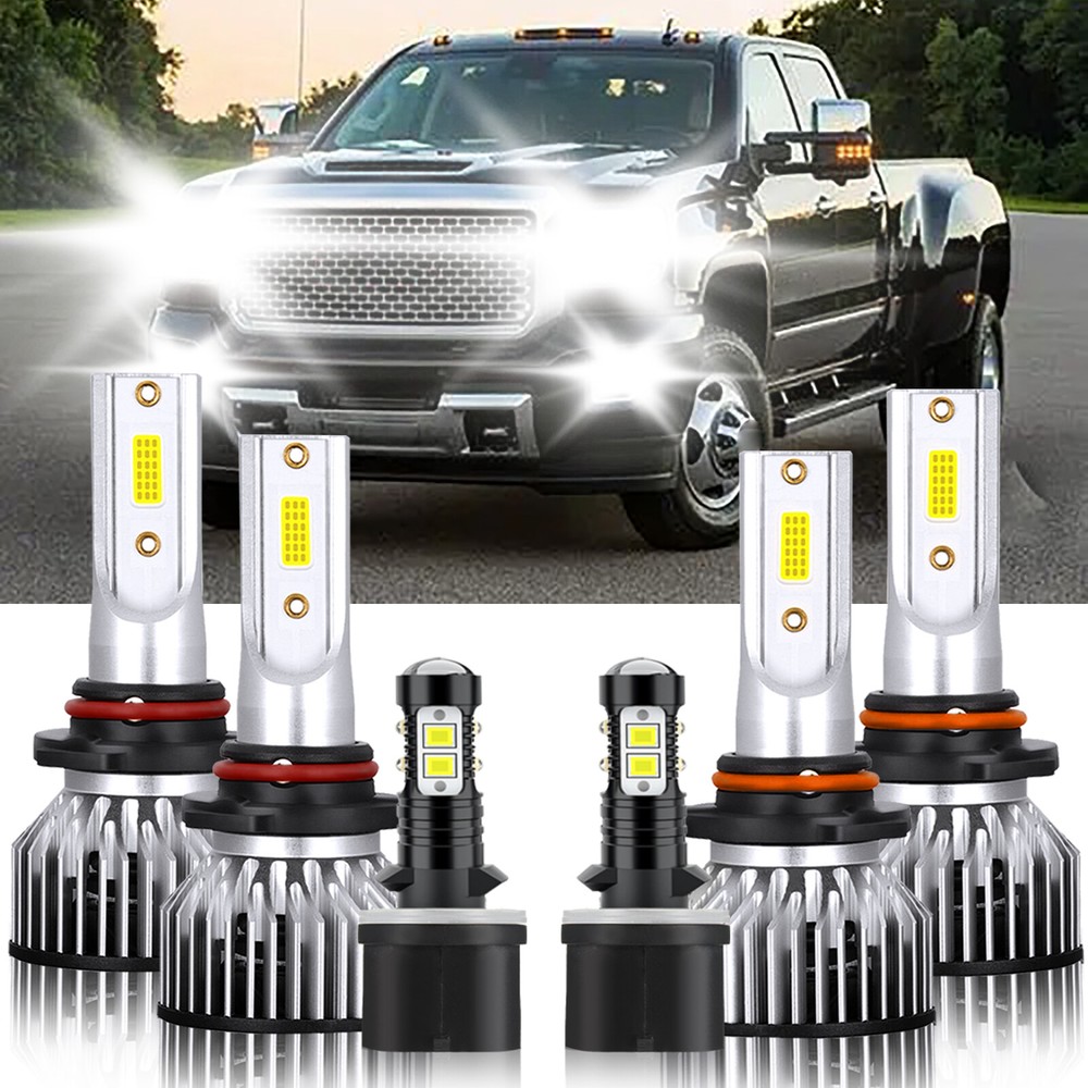 9005 9006 880 LED Headlight Fog Light Bulb 6000K For GMC Sierra 1500 1999-2006