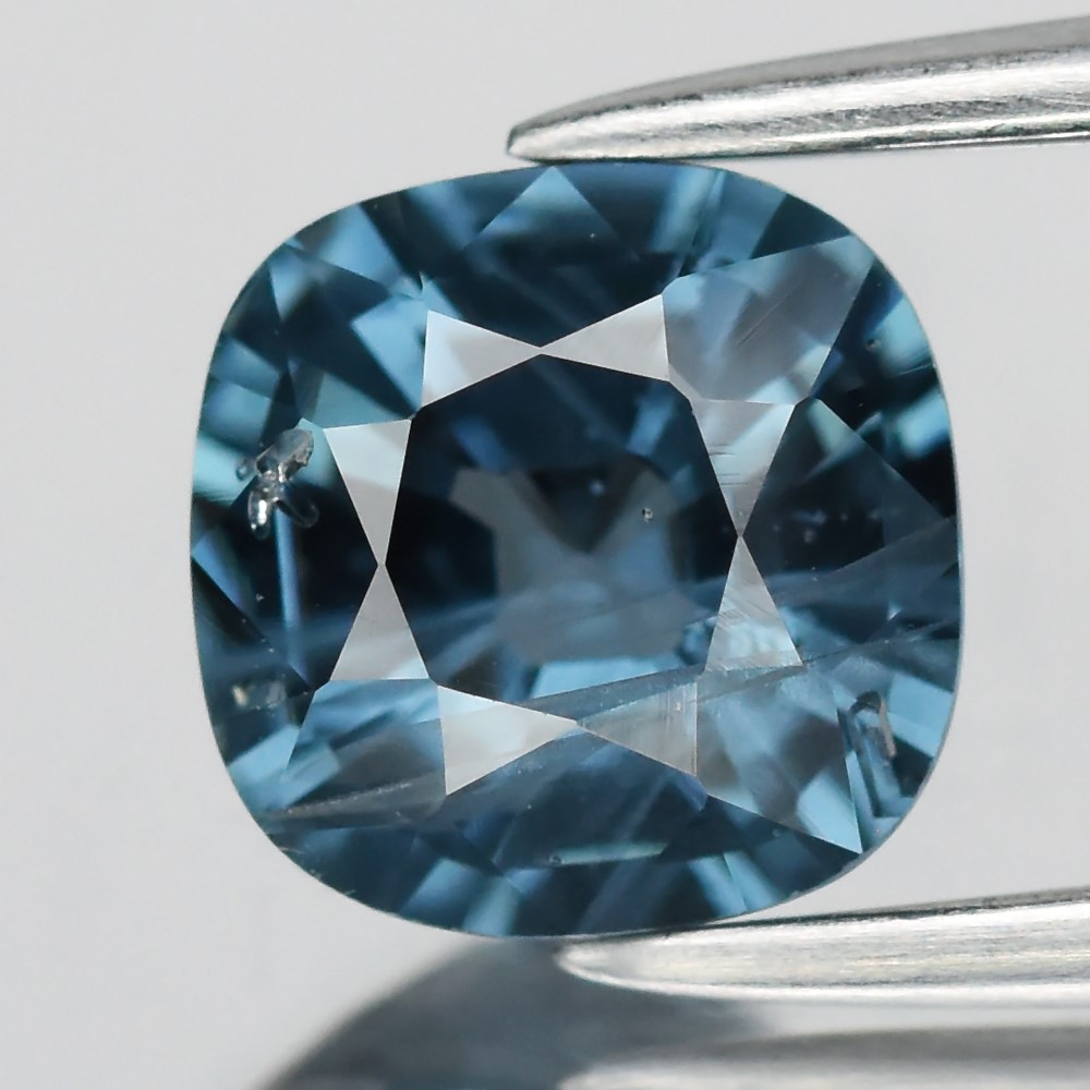 💎 1.03ct 6x6mm Cushion Natural Blue Spinel - Burma Gemstone