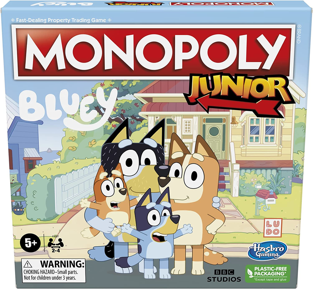 Hasbro Gaming  Junior Bluey Edition Board Game | Kids Play as Bluey, Bingo, Mum