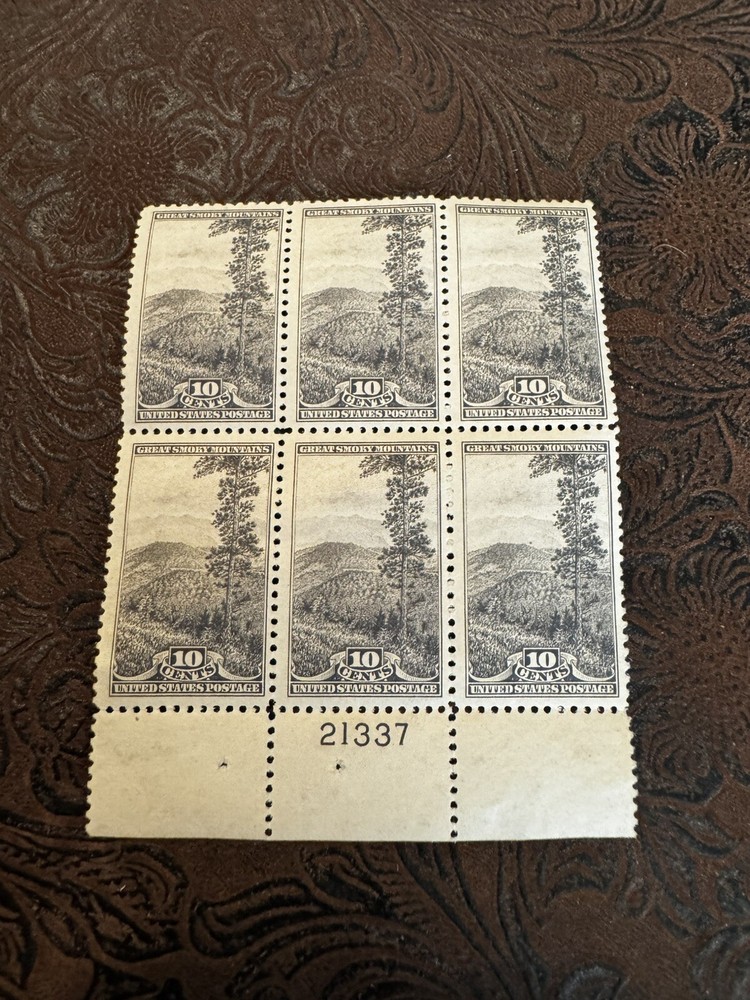 Vintage Plate Blocks No. 765 Unused Postage Stamps