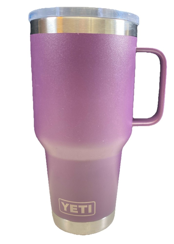 Yeti 30 oz Peak Purple Tumbler with Magnet Lid Gently Used