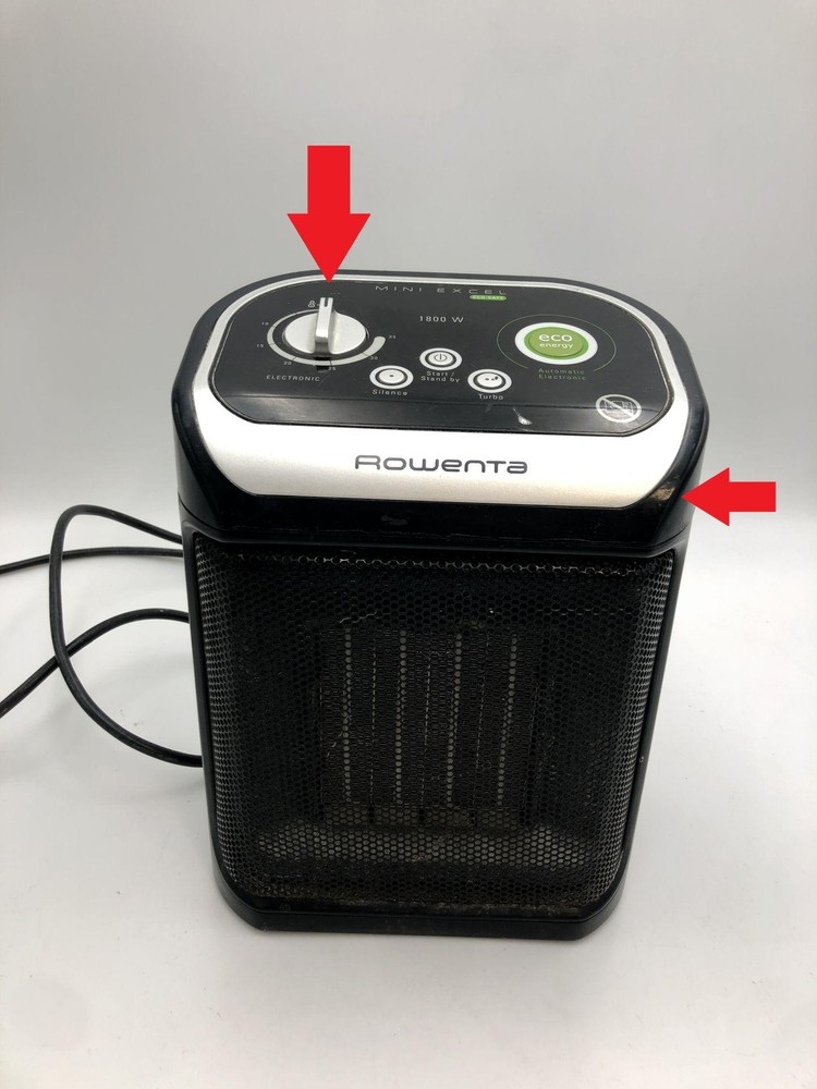 Rowenta SO9266 Mini Excel Eco Safe Fan Heater | 2 Power Levels | Compact