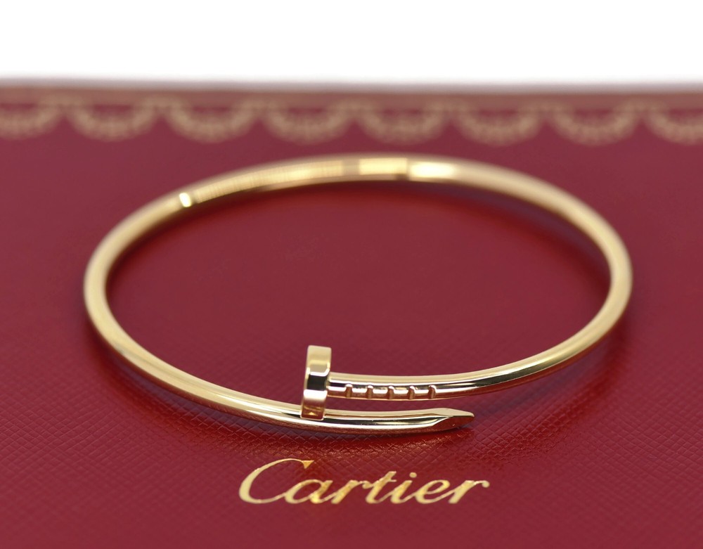 Cartier Juste Un Clou 18K Yellow Gold Bracelet Size 15