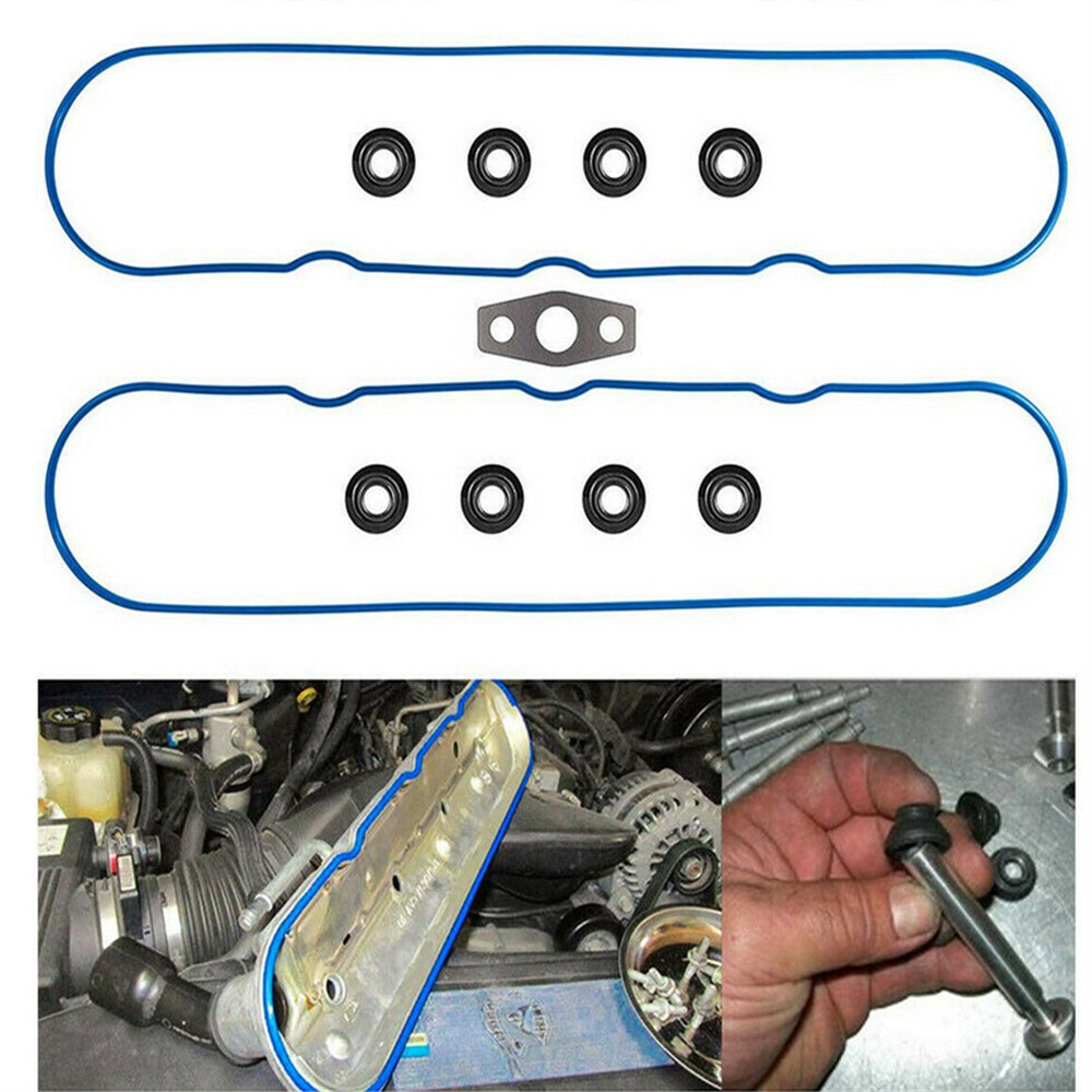 For 99-11 LS1 LS6 LS2 LS3 Valve Cover Rocker Arm Gaskets Seals  w/ Grommets