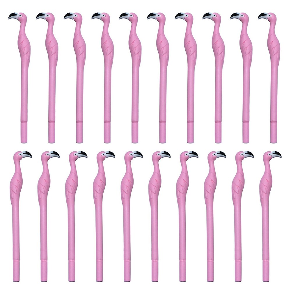 MIAO YUAN 20PCS Cute Pink Flamingo Gel Pens Gift for Child, Women, Coworkers,...