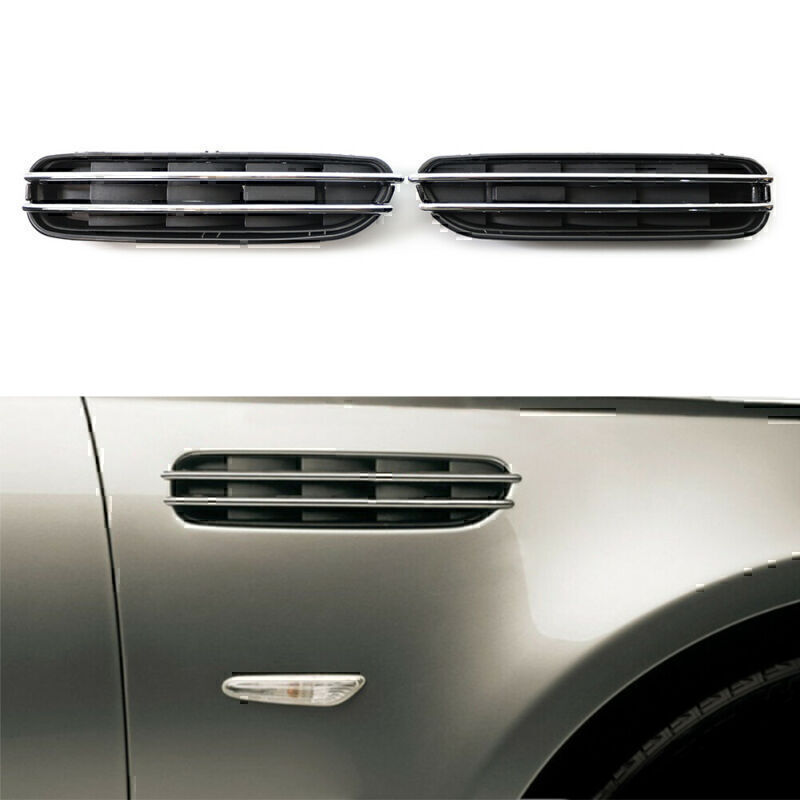 1 Pair ABS New Side Fender Air Flow Vents Grille Fit BMW 5 Series E39 E60 E61 M5