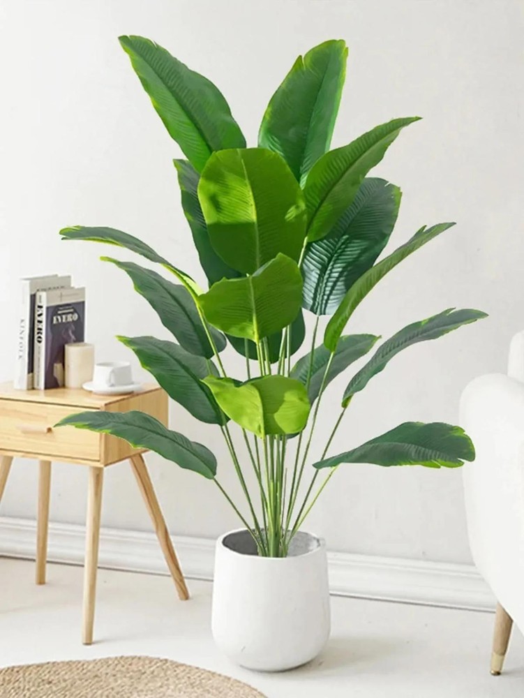 Large Artificial Palm Tree with Real Touch Leaves for Home or Garden Decor  