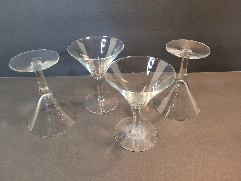 4-Piece 4-Inch Mini Martini Glass Set for Cocktails & Desserts