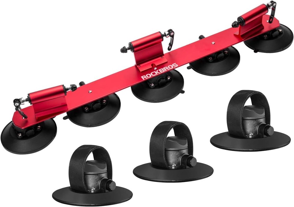 ROCKBROS Suction Bike Rack forCar Roof Suction Cup Bicycle Carrier Quick Release