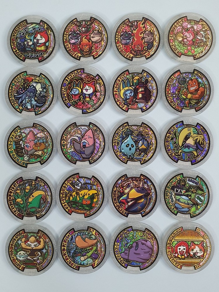 20 Pcs. Yo-Kai Watch Song Medals Japanese BANDAI Japan (YKM32)