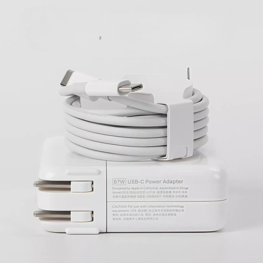 Genuine Apple 87W USB-C MacBook Pro Charger with Cable A1719
