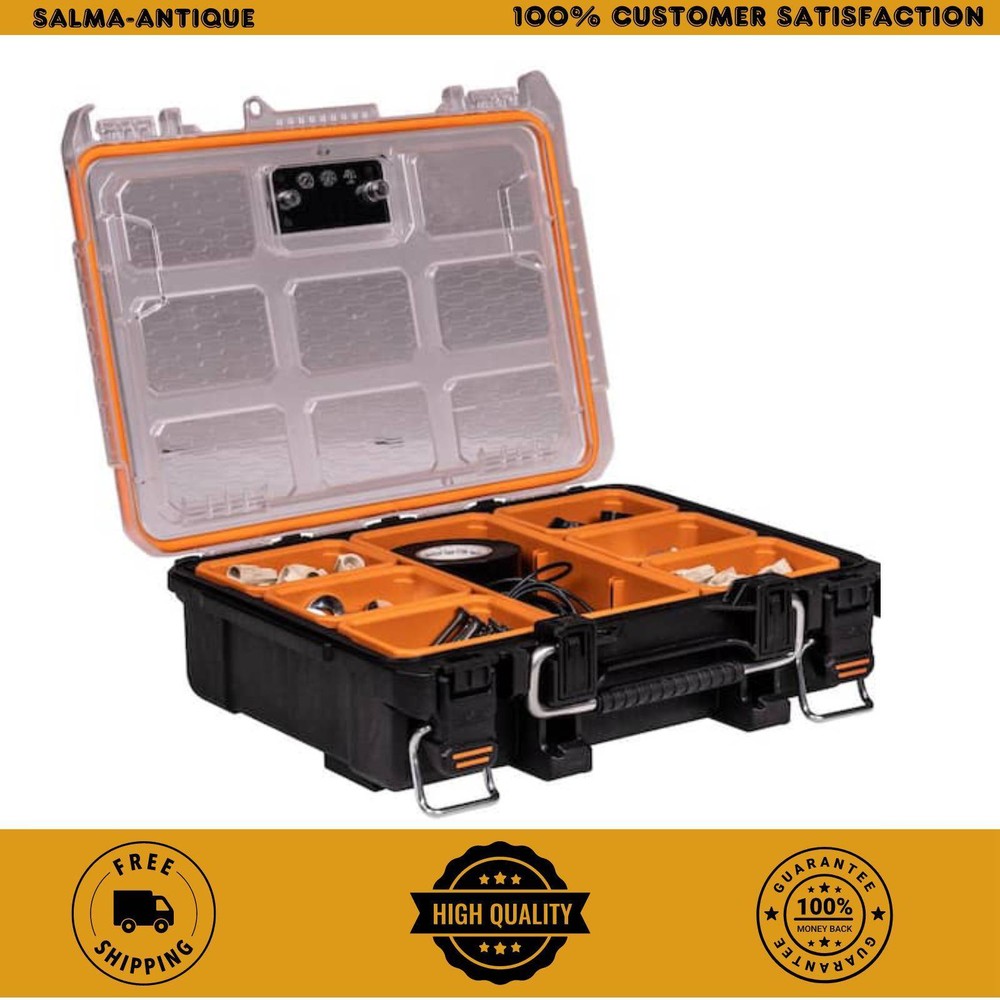 Ridgid Small Parts Organizer Compact Pro Gear System  6 Compartment Tool Case