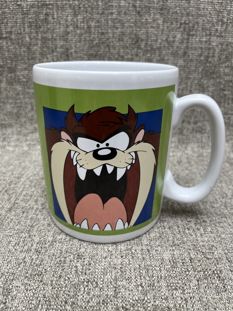 TAZ TASMANIAN DEVIL Coffee Mug Cup Vintage 1998 WB LOONEY TUNES Oversized