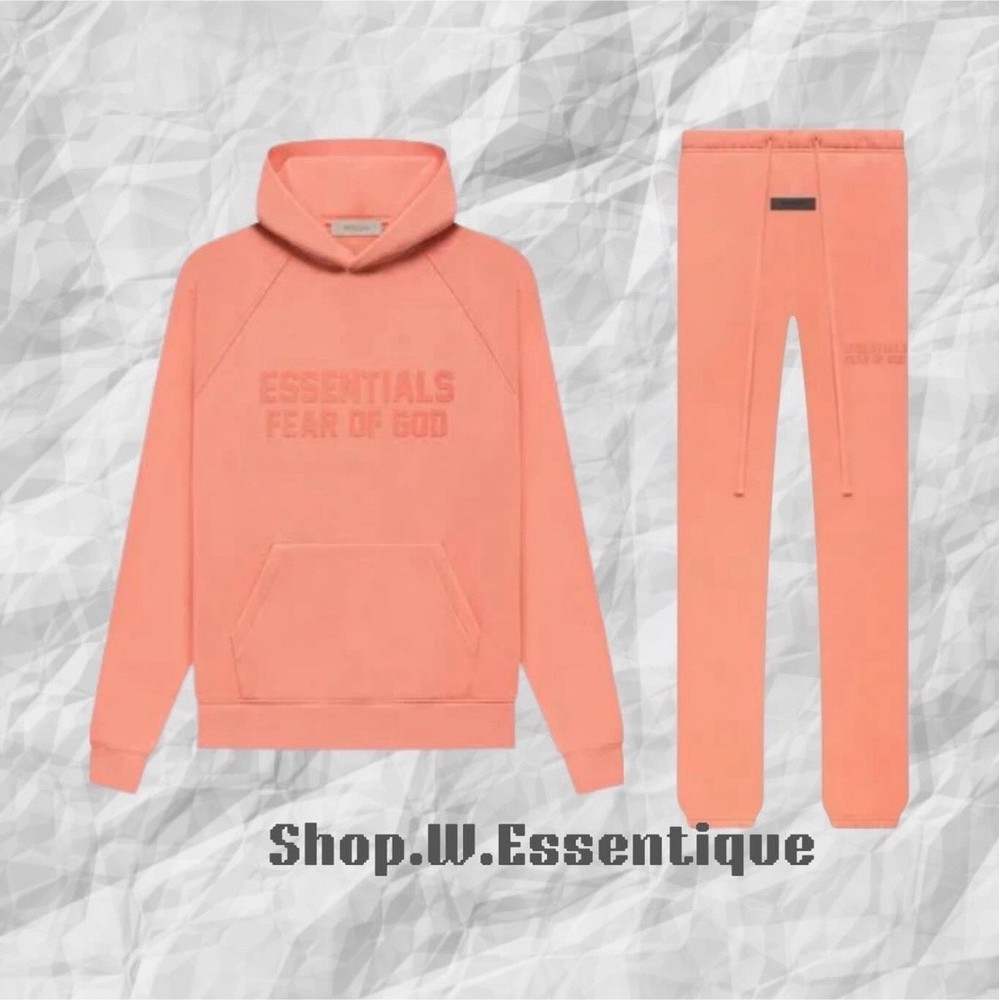 fear of god ESSENTIALS fleece CORAL SET (size-XS) *fast shipping* AVAILABLE!!