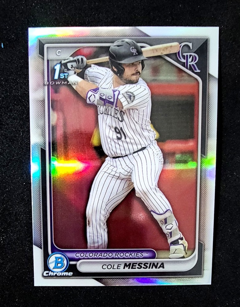 2024 Bowman Draft #BDC-9 Cole Messina 1st Chrome Refractor